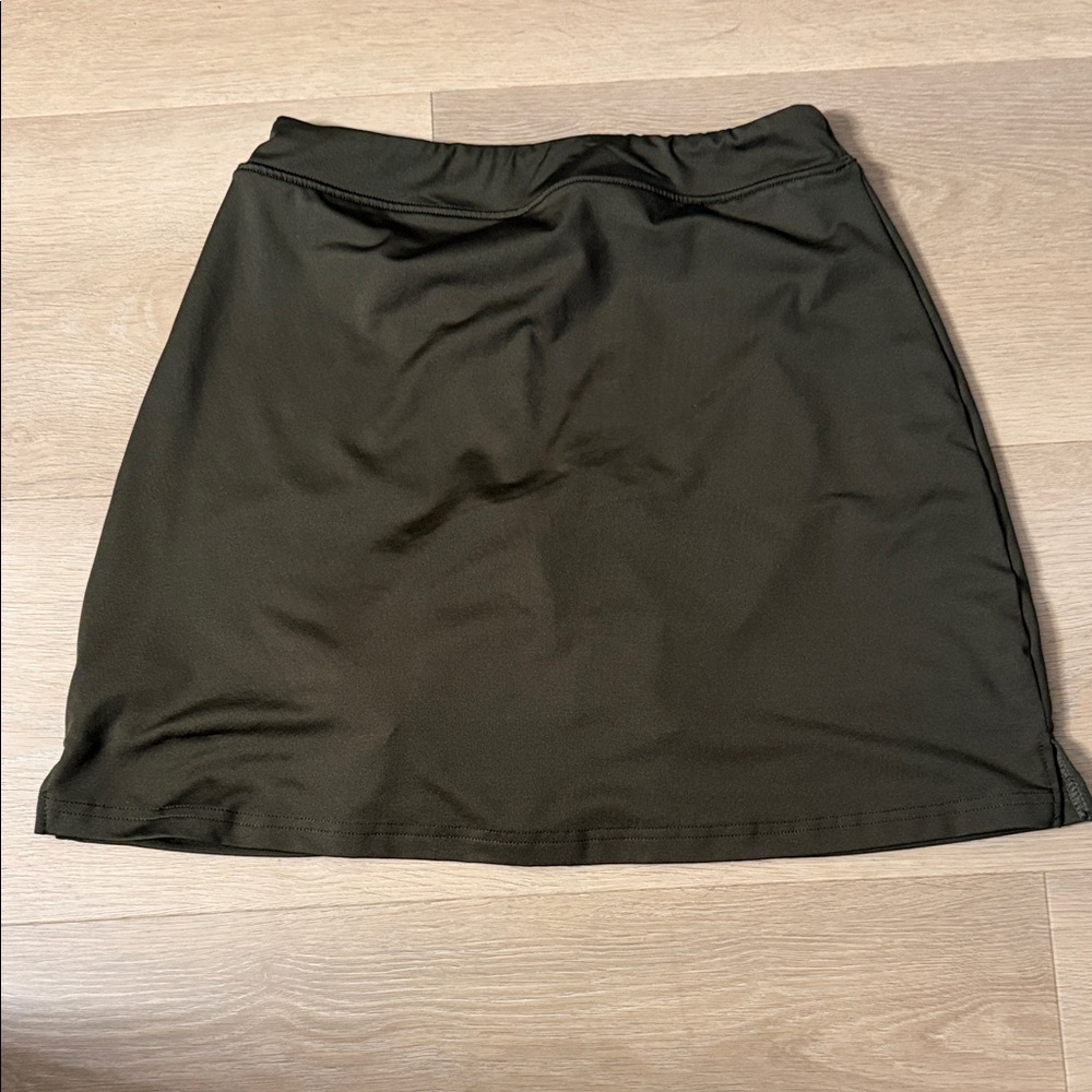 Olive Green Skirt w/built in shorts